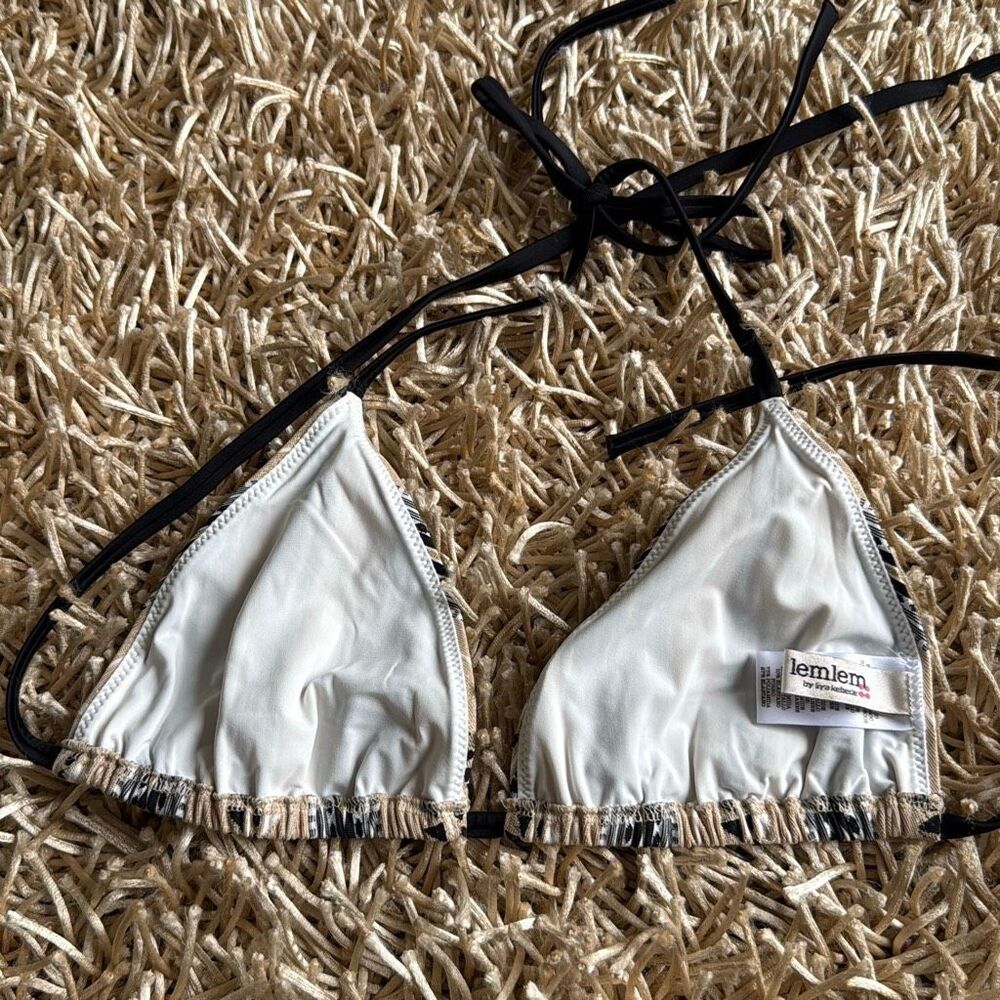 Lemlem Set Habiba Triangle String Top & Side Tie … - image 8